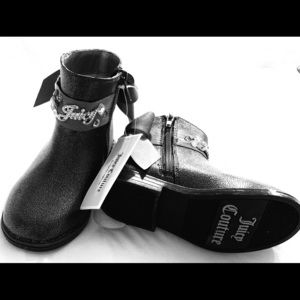 Juicy Couture lil Girl Wrap Around Bow Ankle Boots